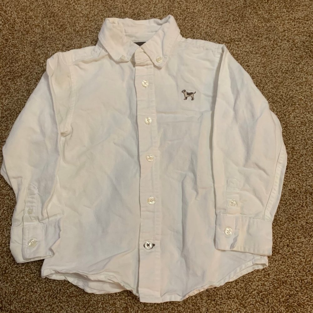 GYMBOREE WHITE BUTTON UP SHIRT